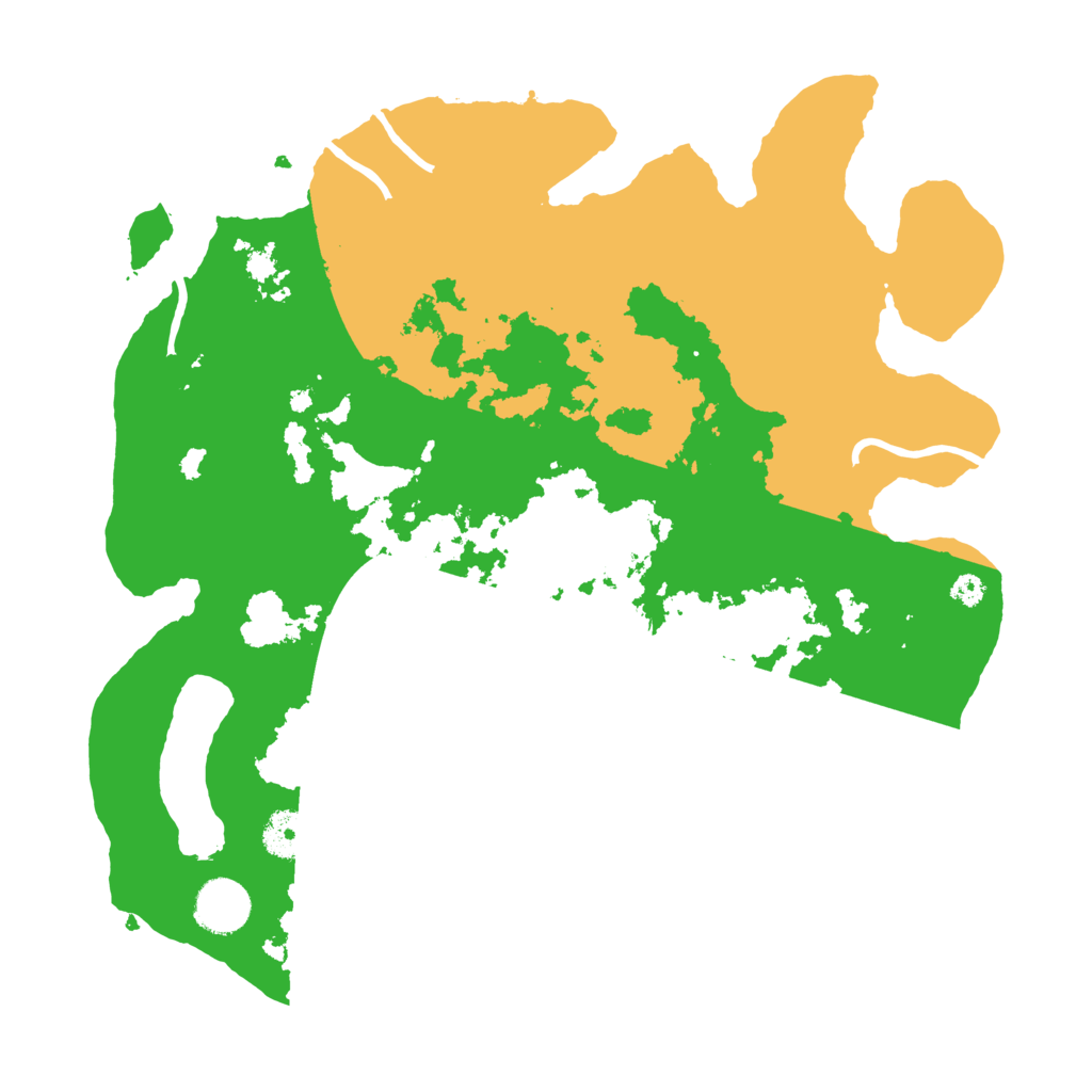 Biome Rust Map: Procedural Map, Size: 3500, Seed: 91499215