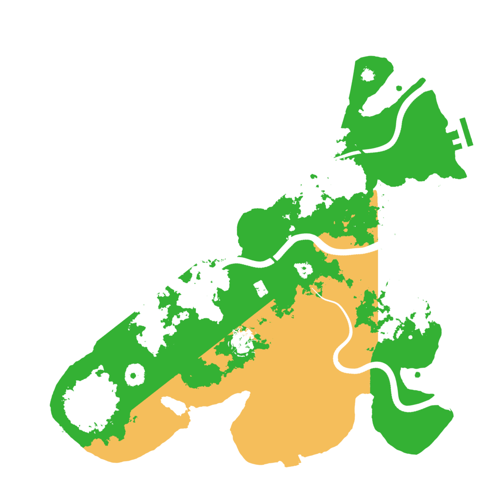 Biome Rust Map: Procedural Map, Size: 3500, Seed: 92977922