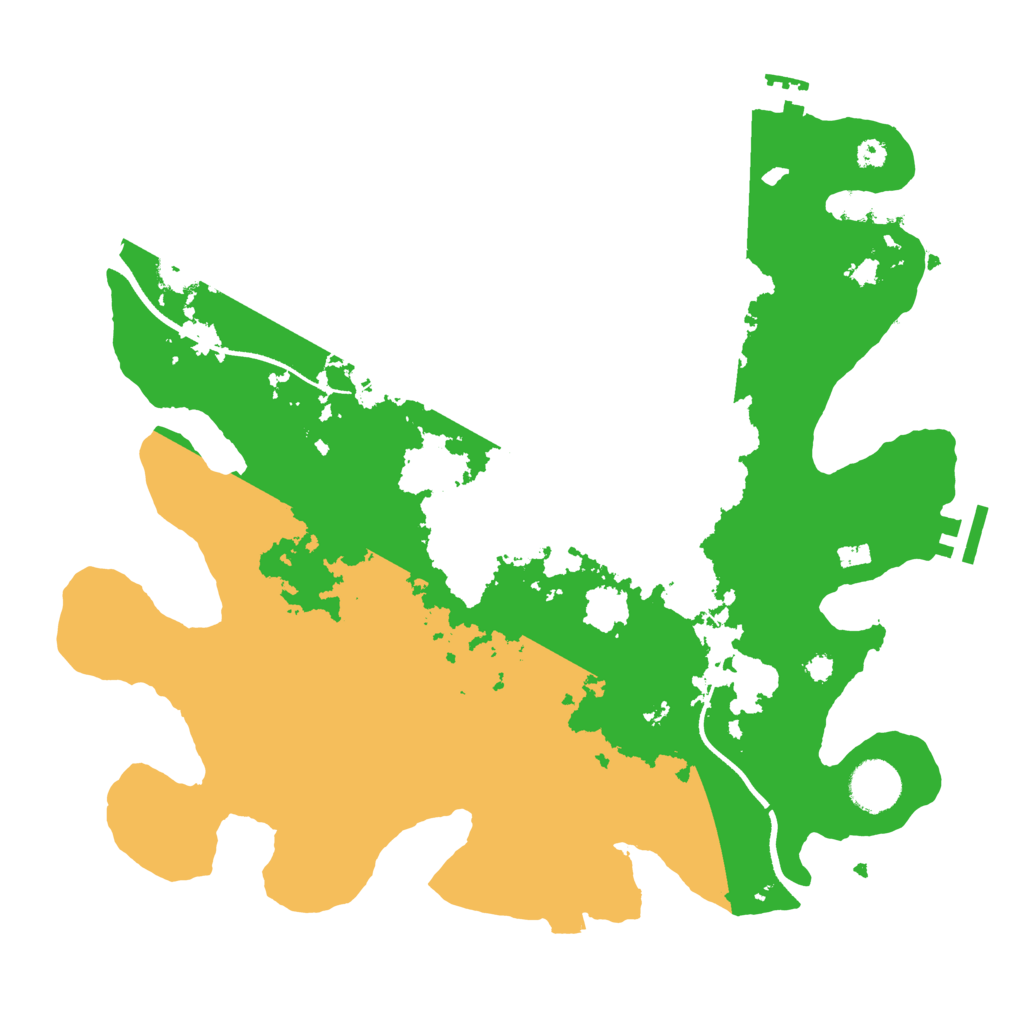 Biome Rust Map: Procedural Map, Size: 3500, Seed: 83573459
