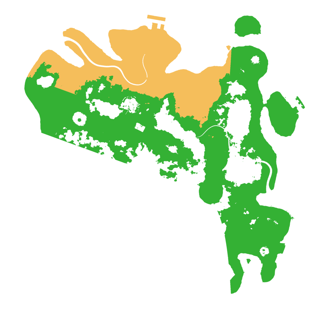 Biome Rust Map: Procedural Map, Size: 3500, Seed: 38979