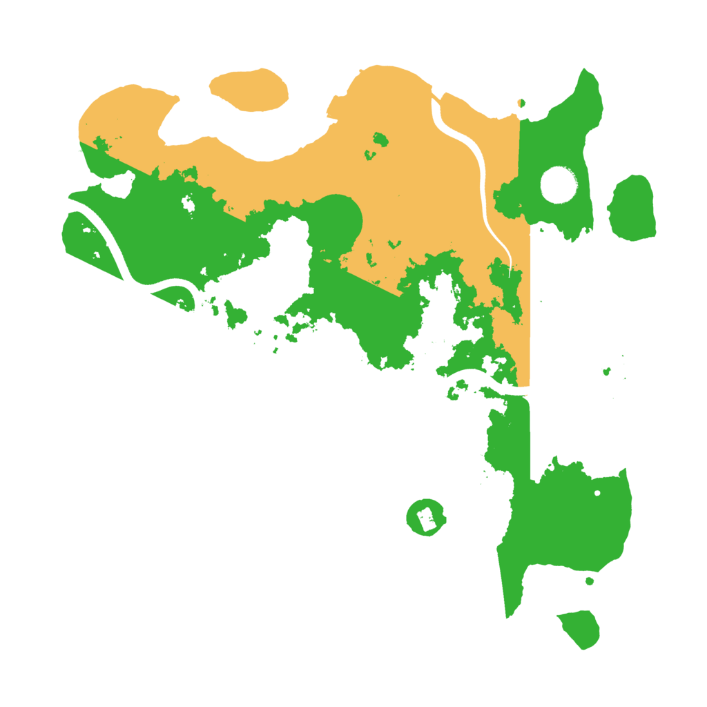 Biome Rust Map: Procedural Map, Size: 3500, Seed: 60936527
