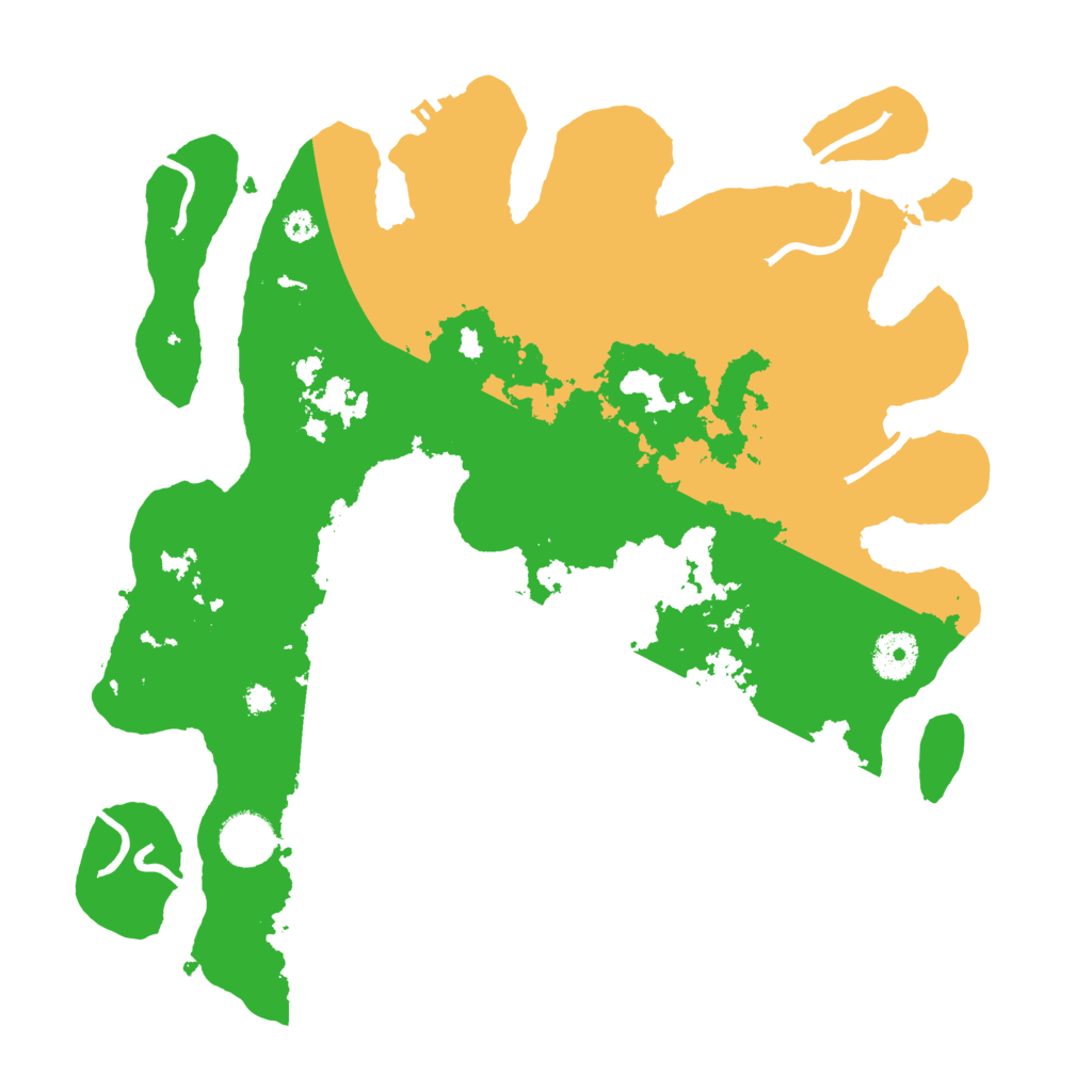 Biome Rust Map: Procedural Map, Size: 3500, Seed: 91014132