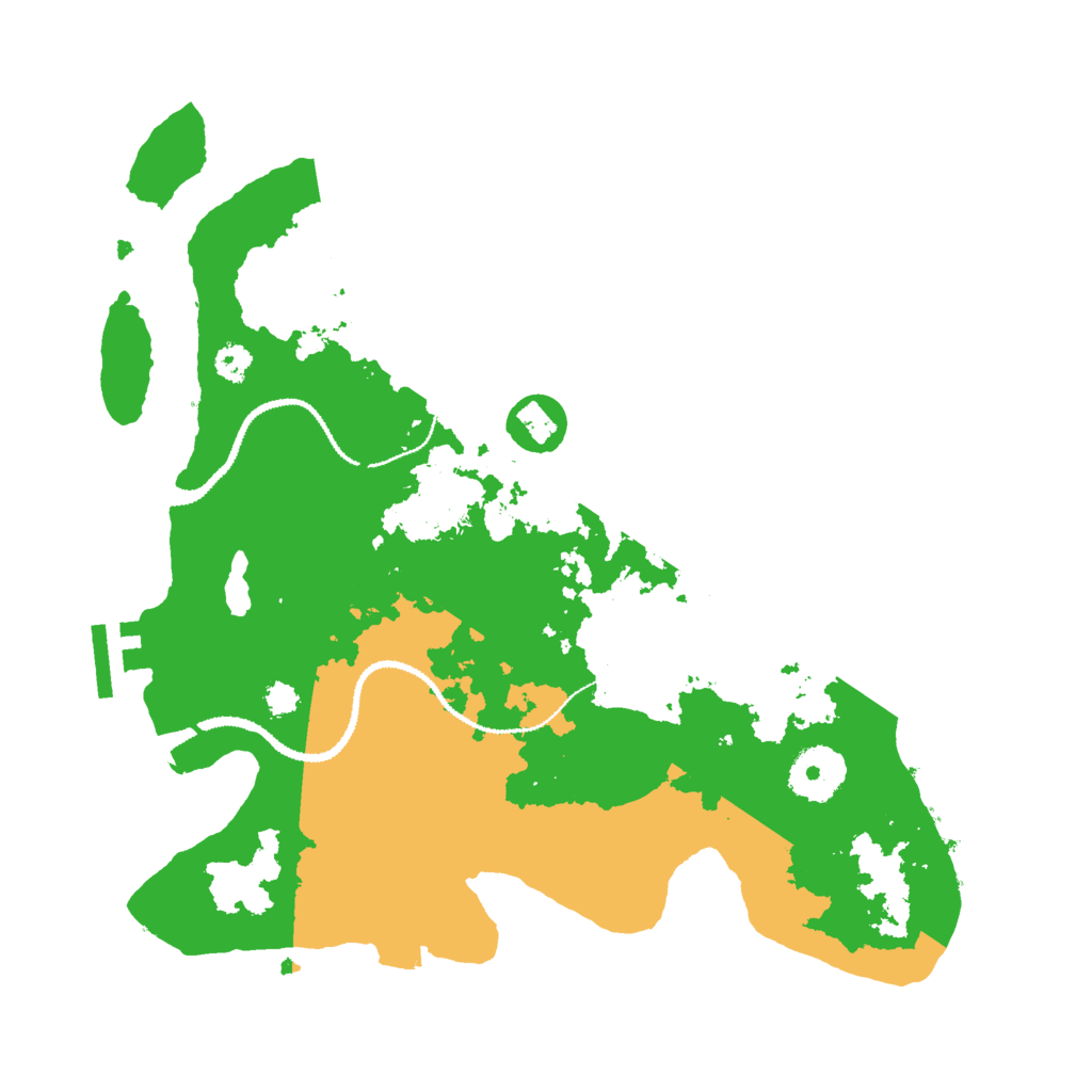 Biome Rust Map: Procedural Map, Size: 3000, Seed: 47960691