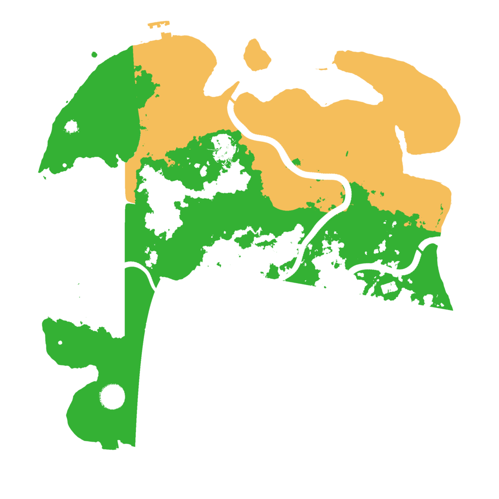 Biome Rust Map: Procedural Map, Size: 3500, Seed: 1243043061