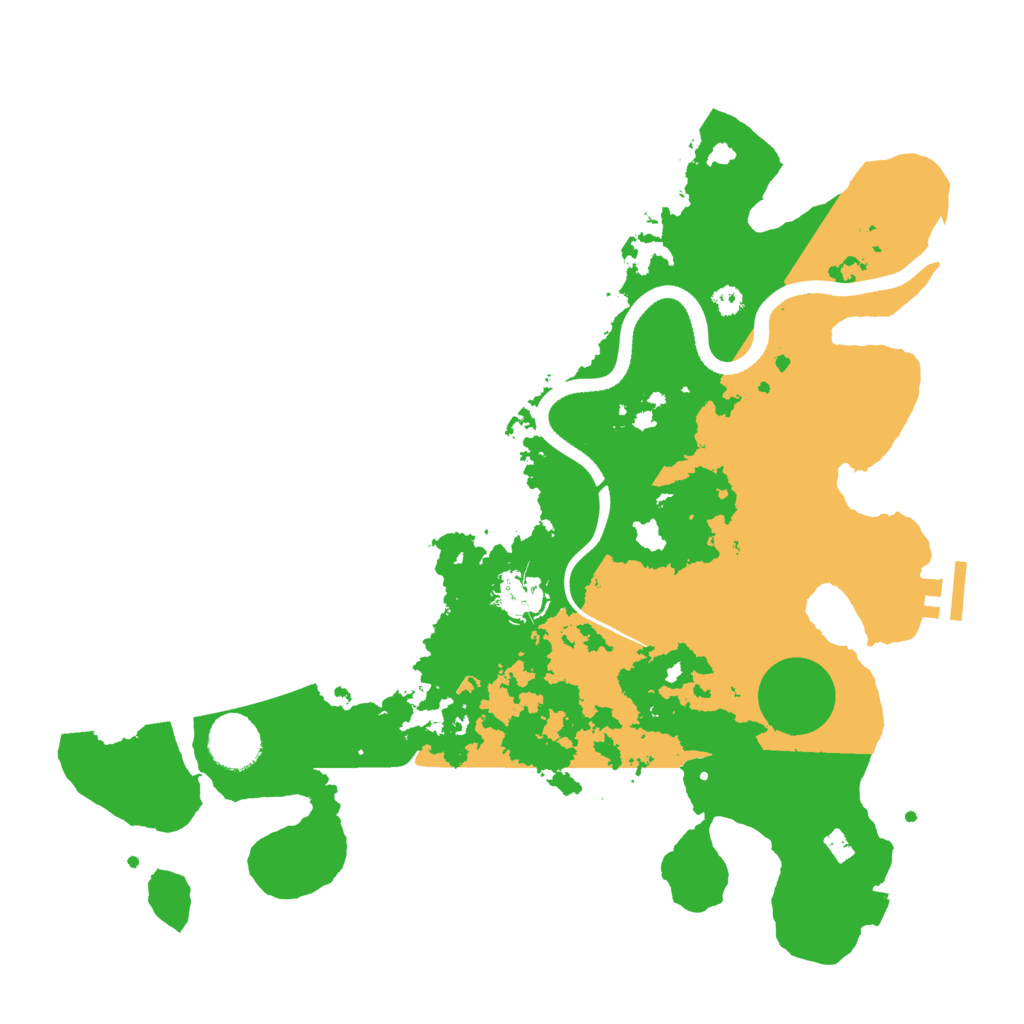 Biome Rust Map: Procedural Map, Size: 3500, Seed: 27589774