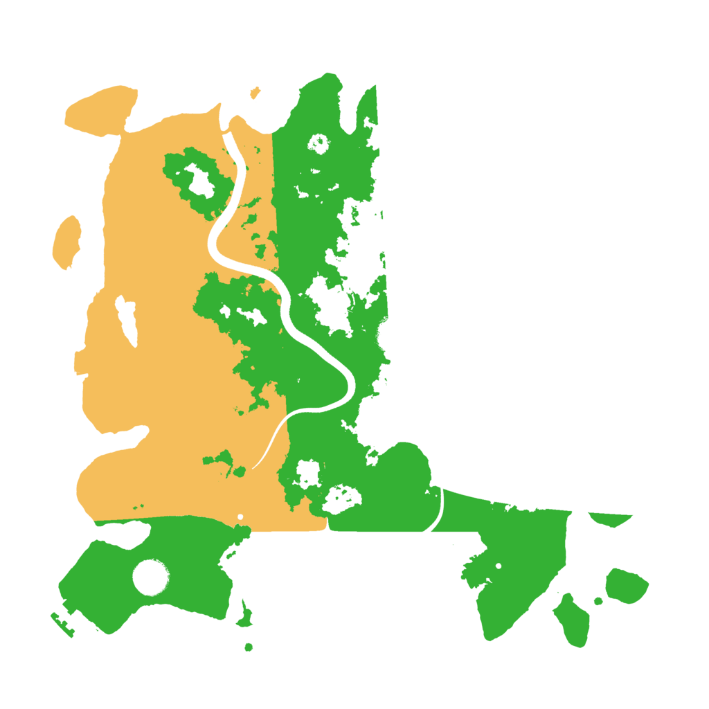 Biome Rust Map: Procedural Map, Size: 3500, Seed: 389483343