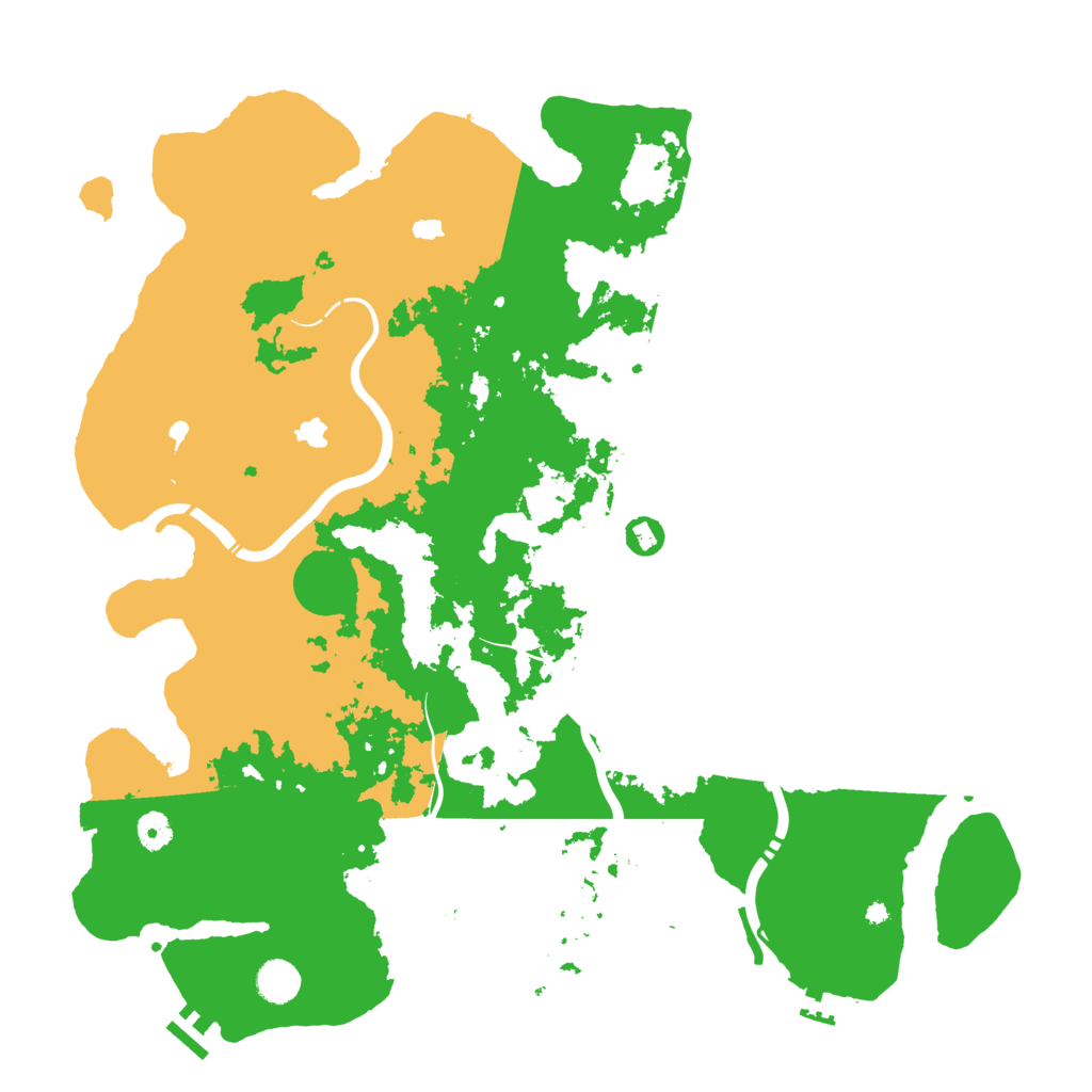 Biome Rust Map: Procedural Map, Size: 4500, Seed: 19203748