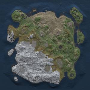 Thumbnail Rust Map: Procedural Map, Size: 3500, Seed: 2037633162, 19 Monuments