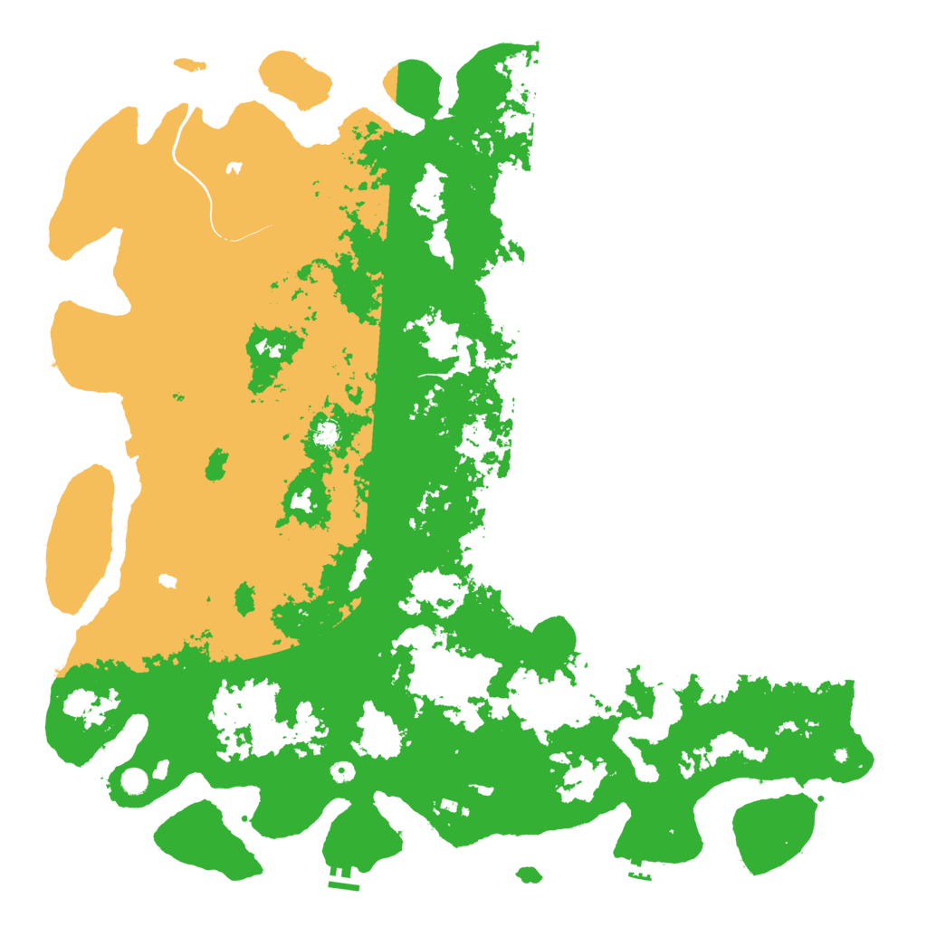 Biome Rust Map: Procedural Map, Size: 6000, Seed: 12121