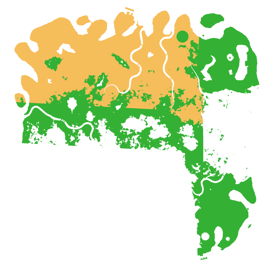 Biome Rust Map: Procedural Map, Size: 6000, Seed: 23723467