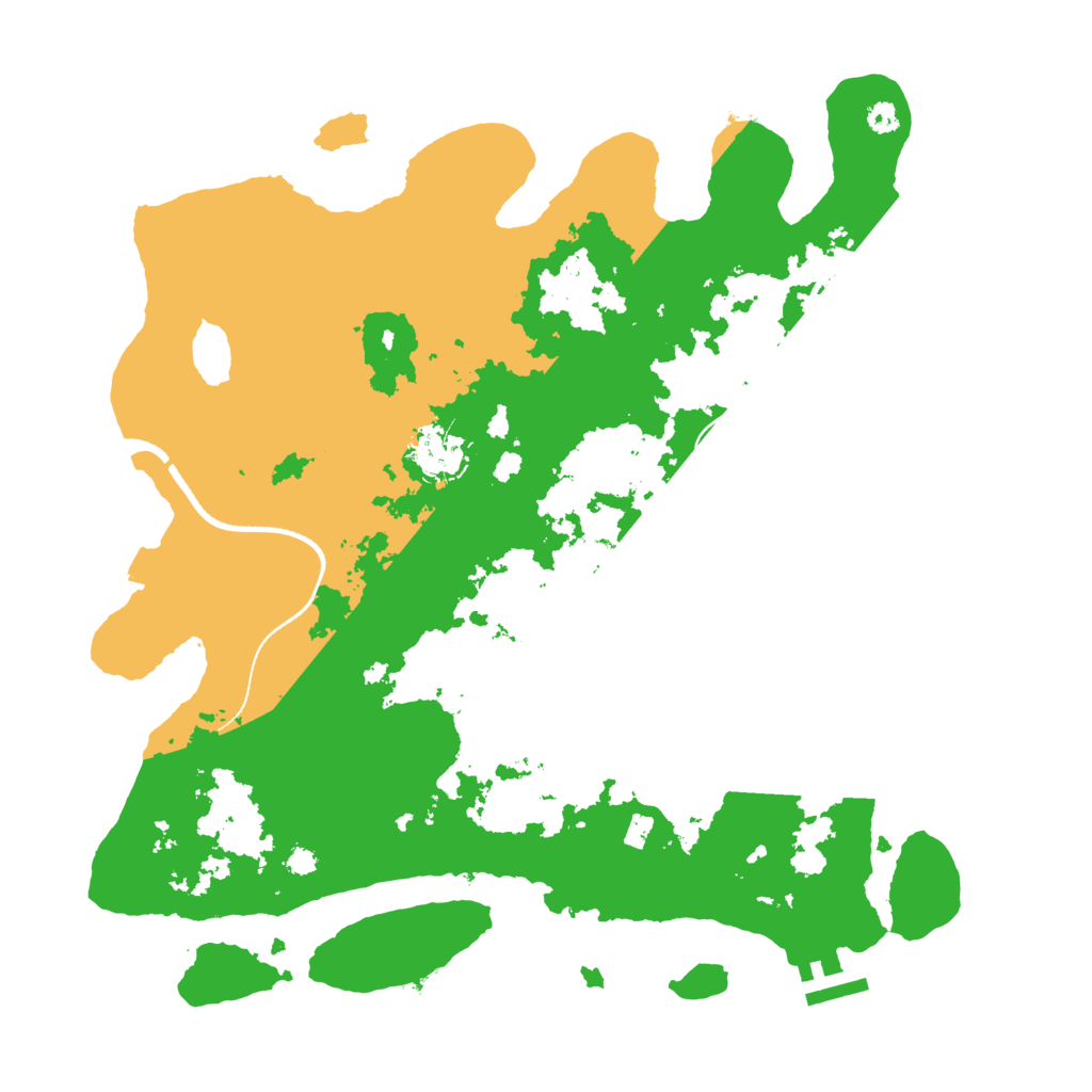 Biome Rust Map: Procedural Map, Size: 3500, Seed: 2061974