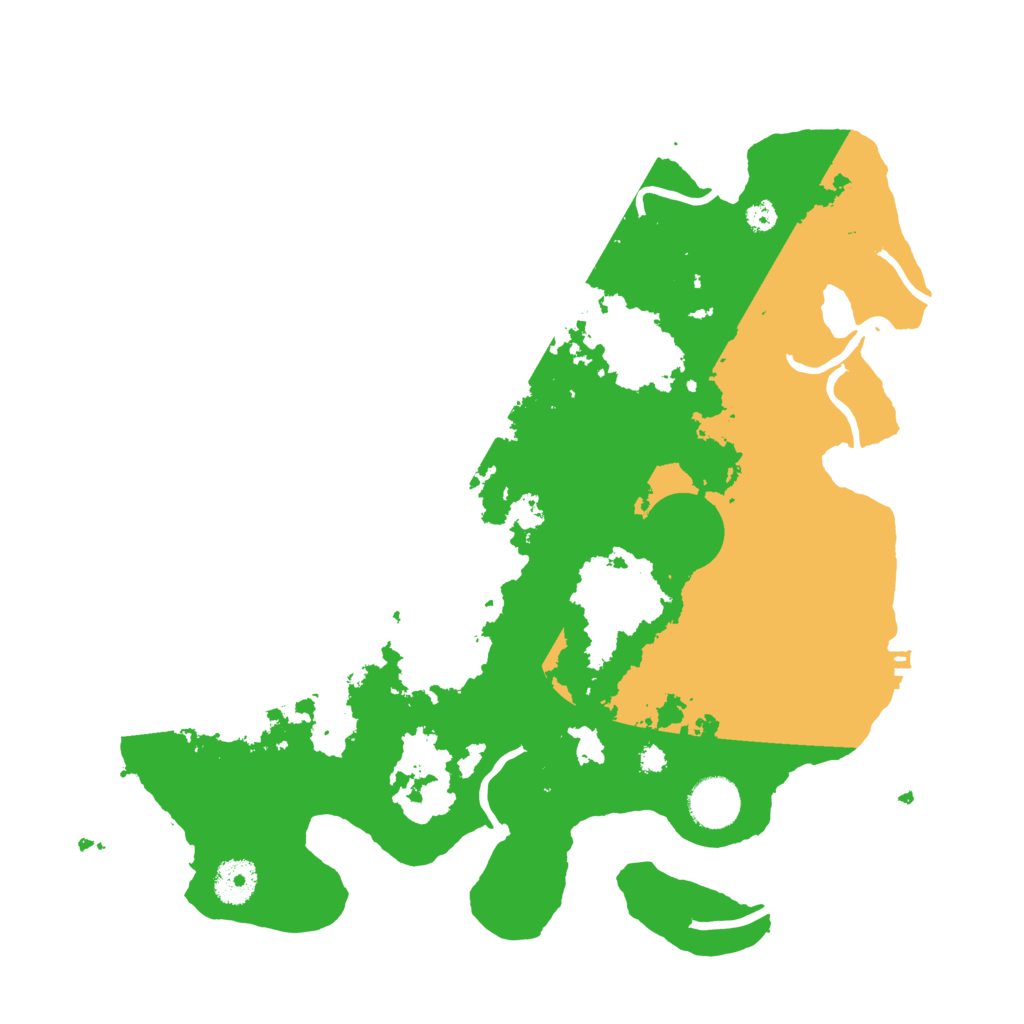 Biome Rust Map: Procedural Map, Size: 3500, Seed: 10974381