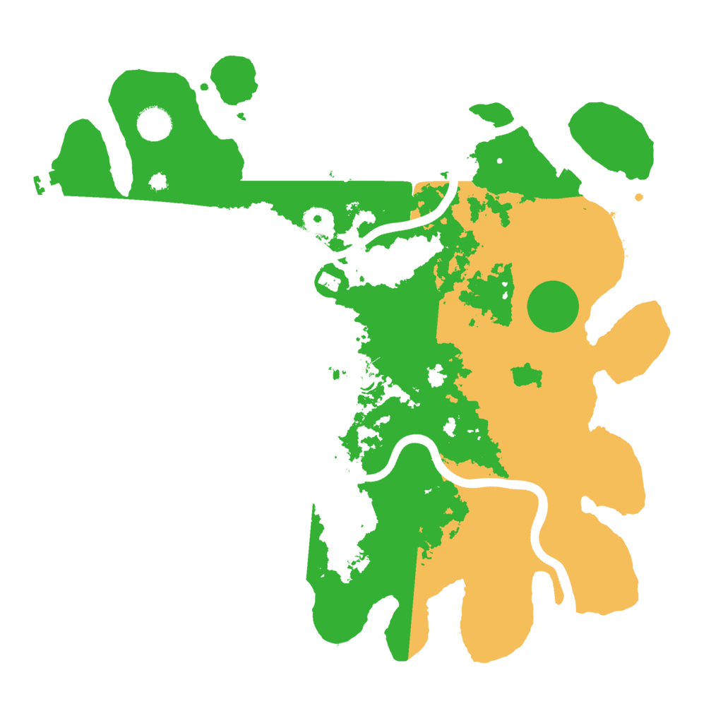 Biome Rust Map: Procedural Map, Size: 3700, Seed: 311233105