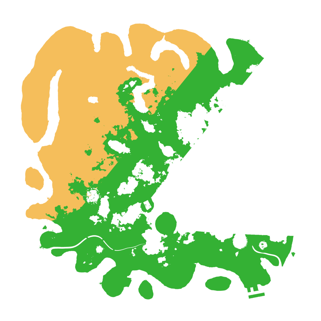 Biome Rust Map: Procedural Map, Size: 4000, Seed: 143223232