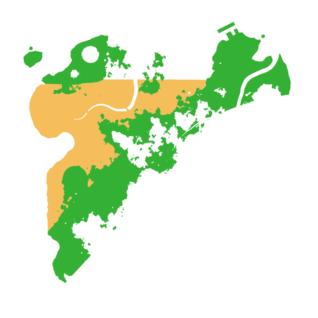 Biome Rust Map: Procedural Map, Size: 3500, Seed: 7574543