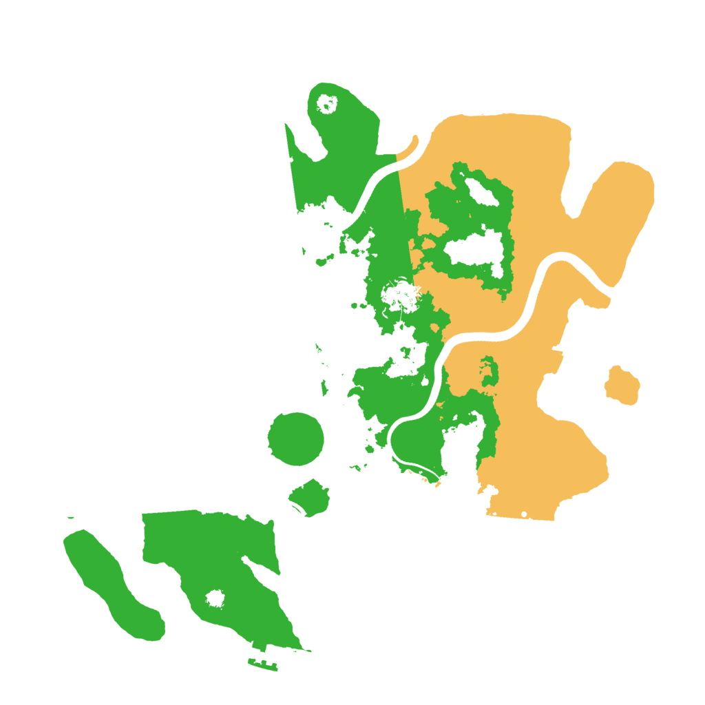 Biome Rust Map: Procedural Map, Size: 3500, Seed: 311131363