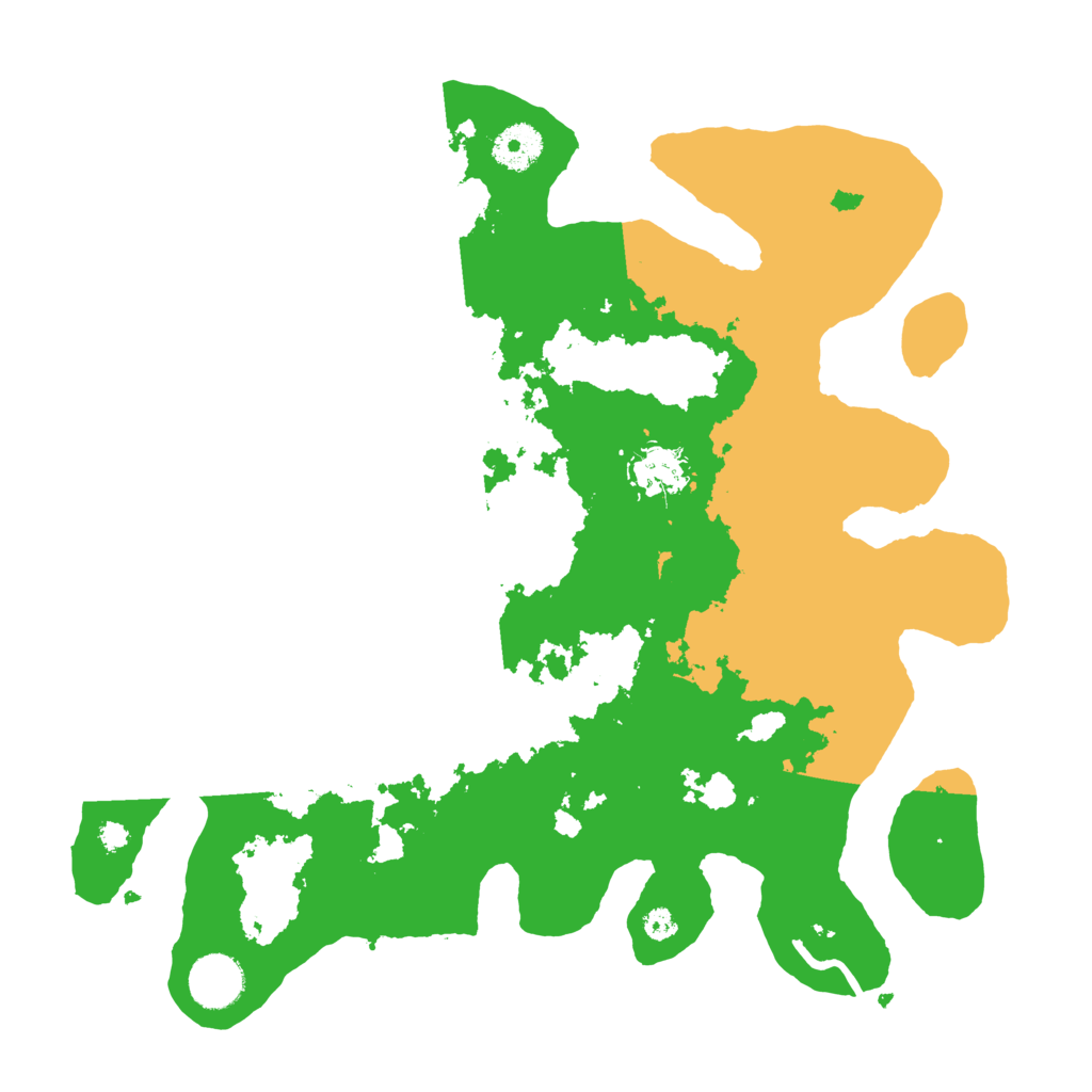 Biome Rust Map: Procedural Map, Size: 3500, Seed: 650165580