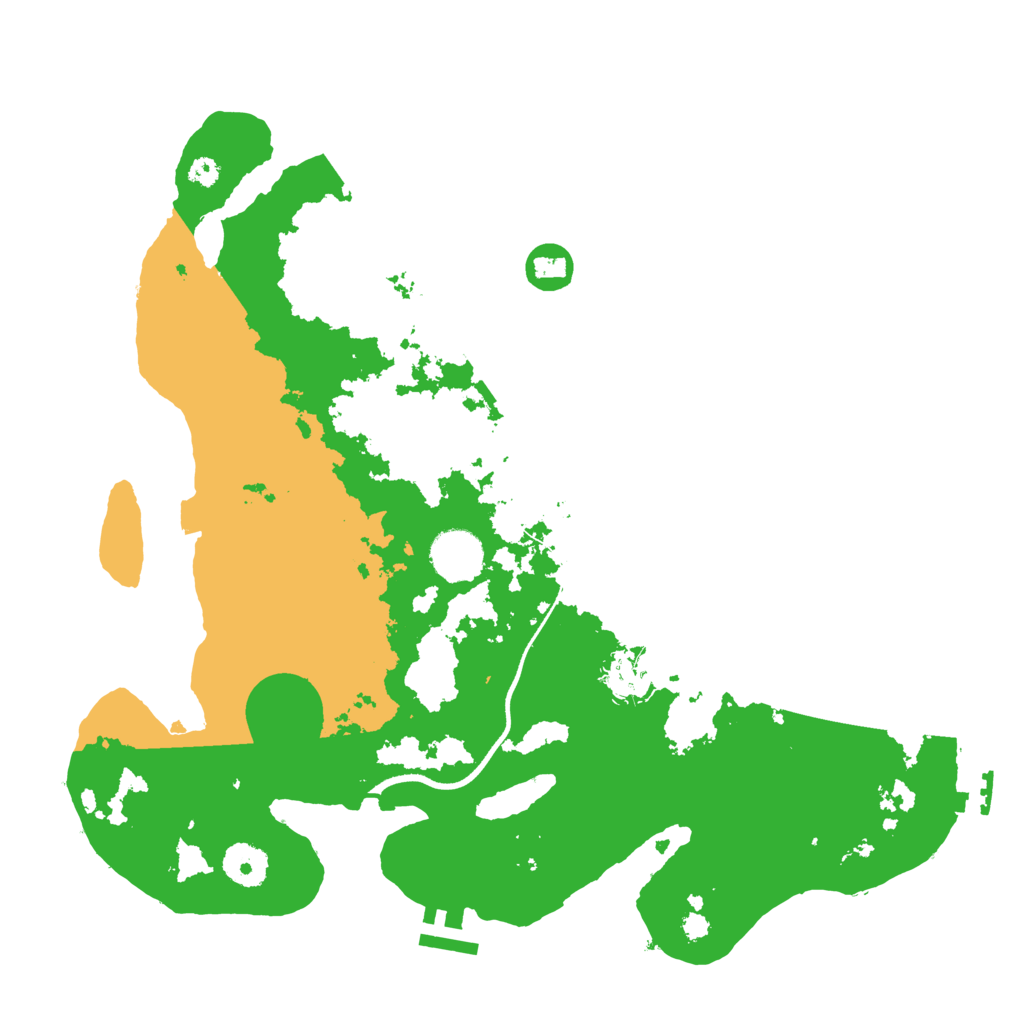Biome Rust Map: Procedural Map, Size: 3500, Seed: 12424740