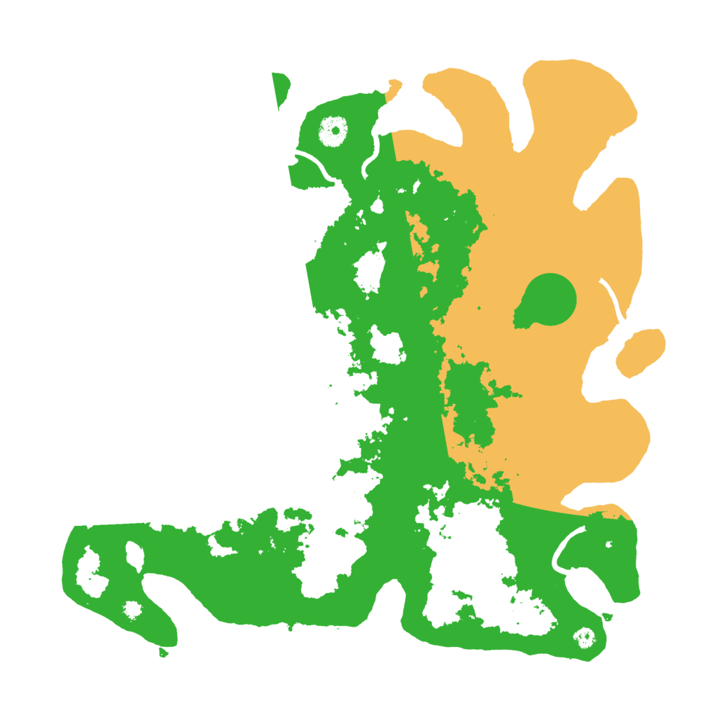 Biome Rust Map: Procedural Map, Size: 3600, Seed: 12204180