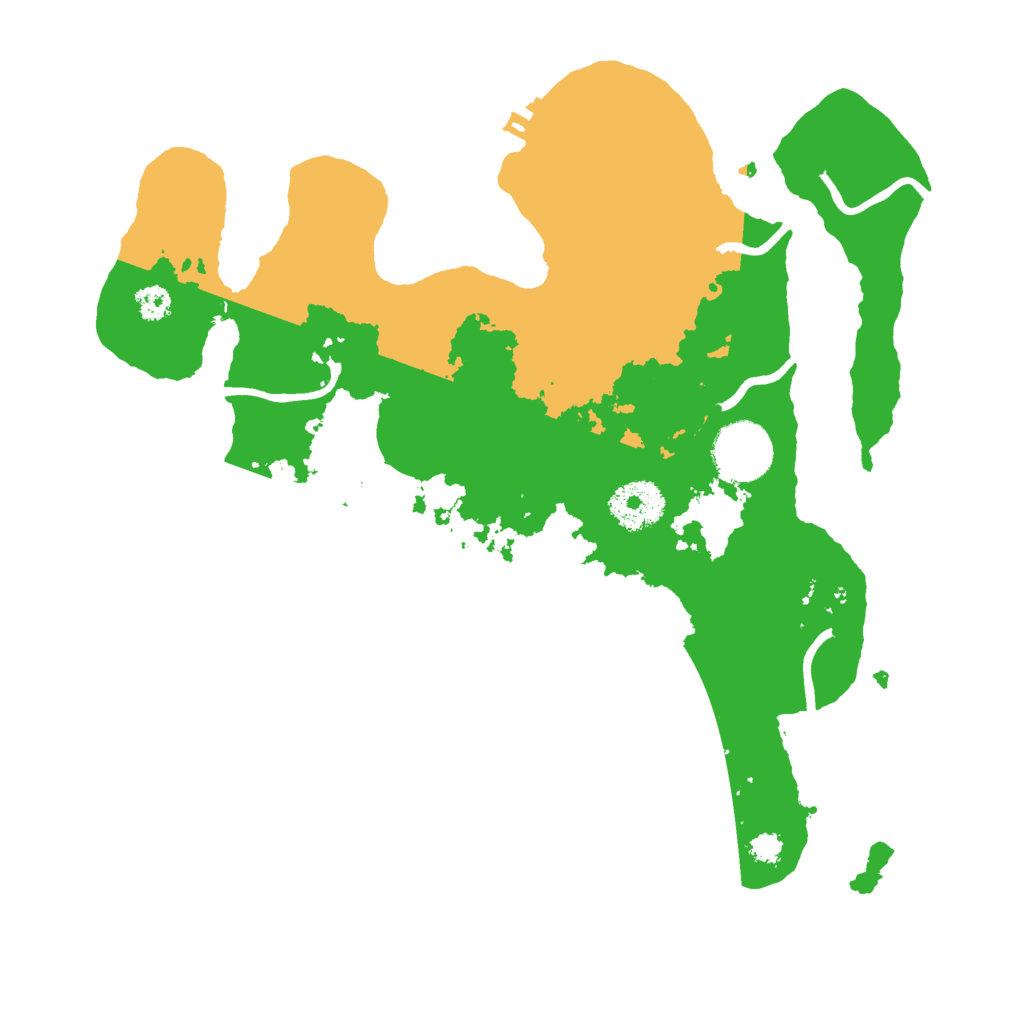 Biome Rust Map: Procedural Map, Size: 3000, Seed: 9110