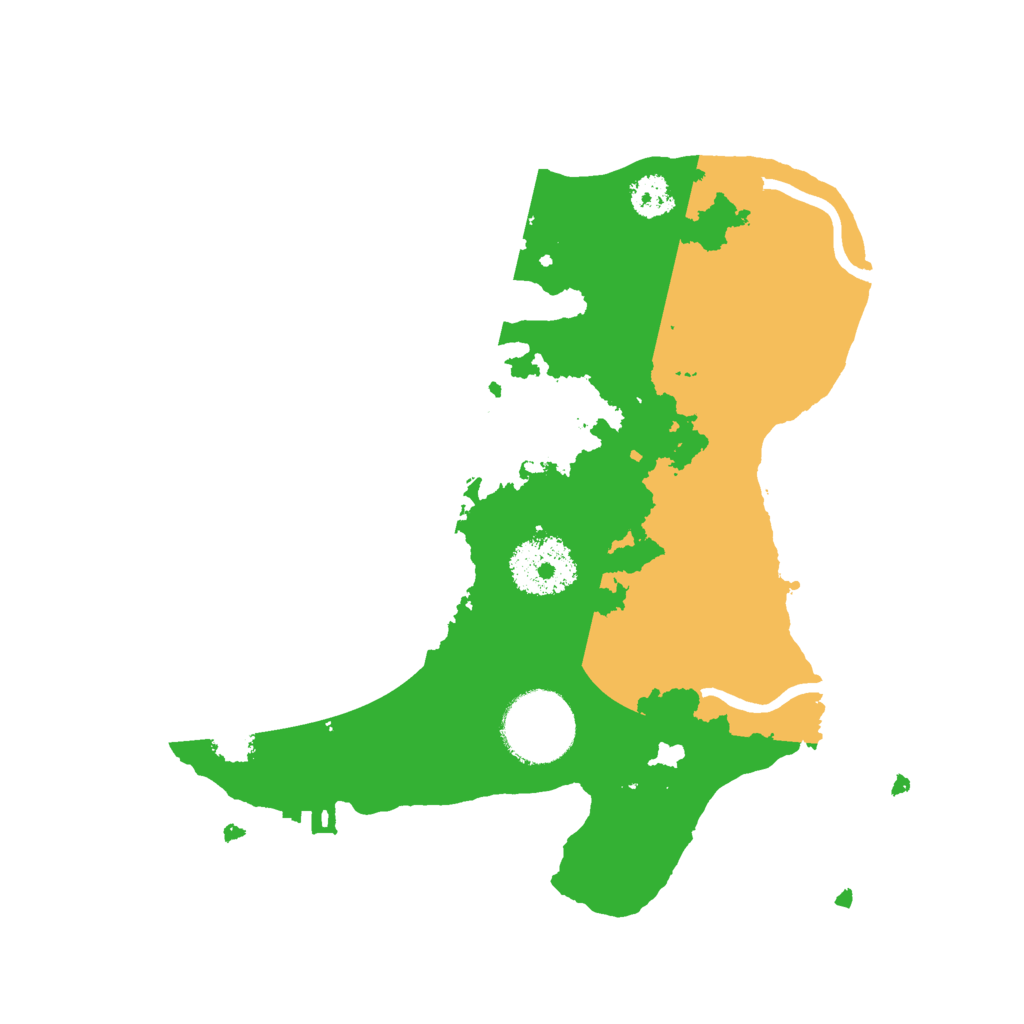 Biome Rust Map: Procedural Map, Size: 2500, Seed: 12555444