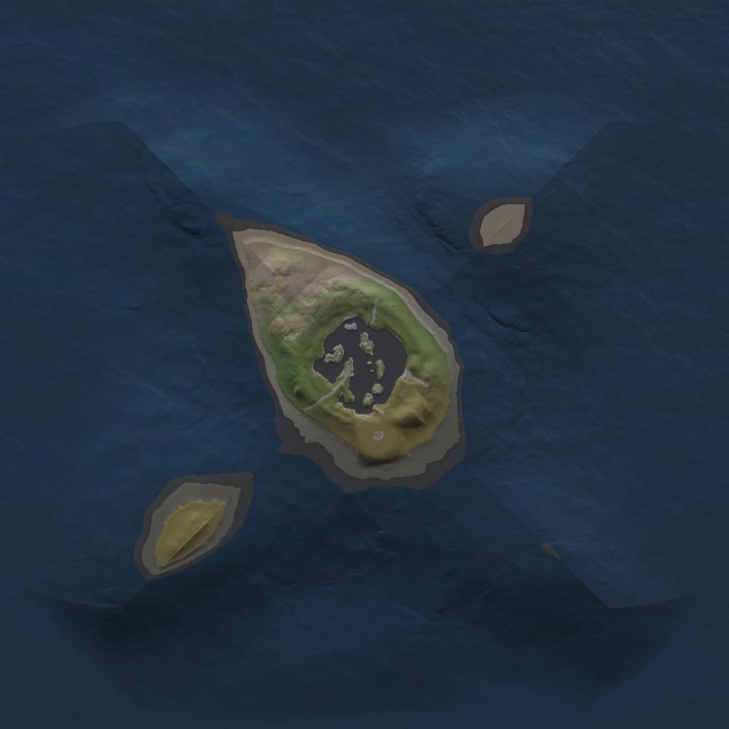 Rust Map: Barren, Size: 1200, Seed: 7344, 3 Monuments