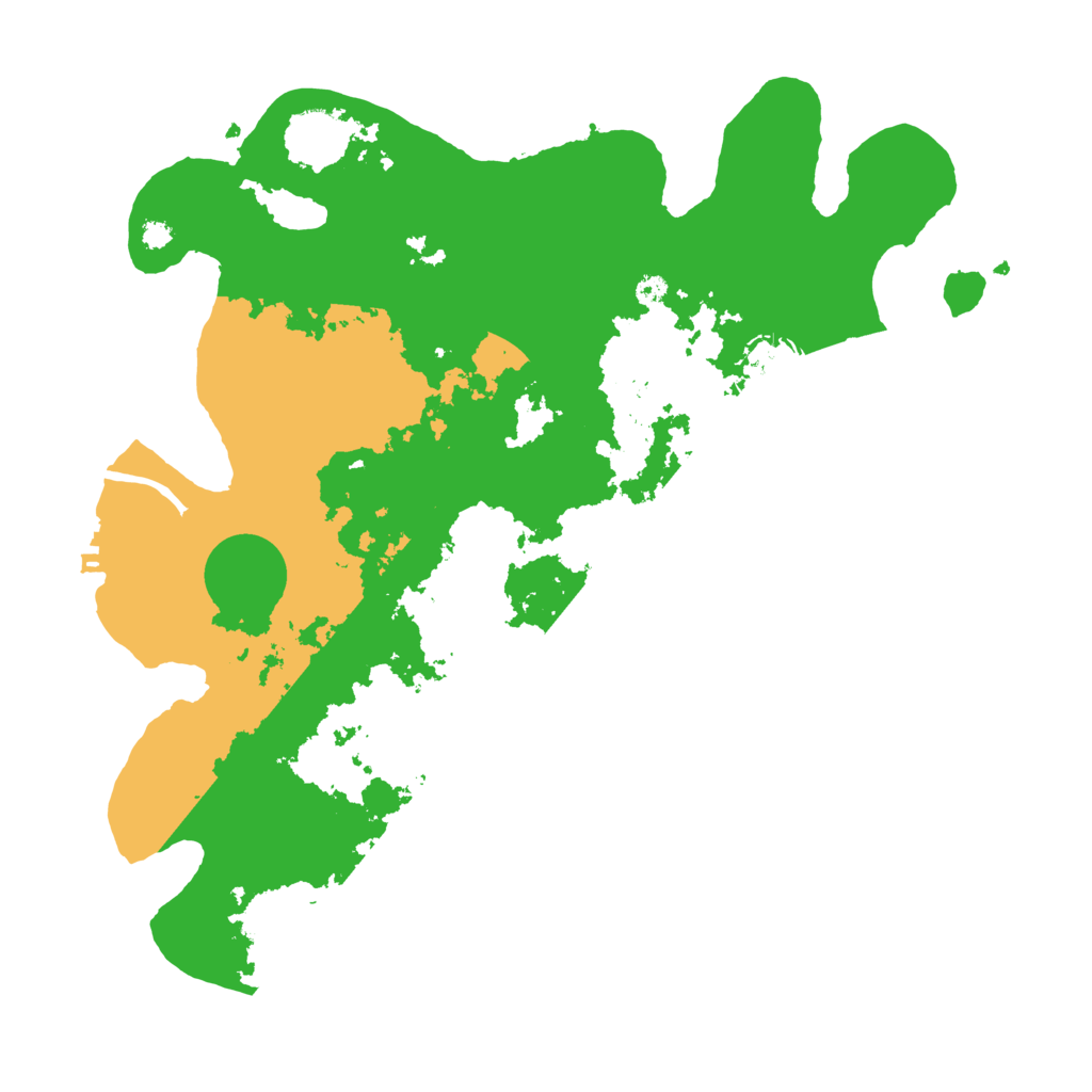 Biome Rust Map: Procedural Map, Size: 3500, Seed: 88375701