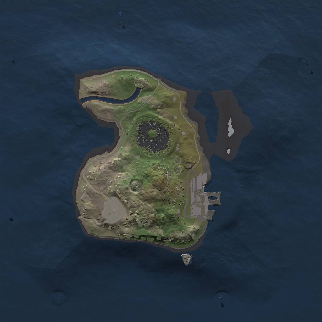 Rust Map: Procedural Map, Size: 1500, Seed: 52065349, 4 Monuments