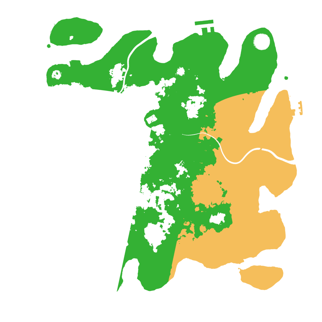 Biome Rust Map: Procedural Map, Size: 3500, Seed: 94086147