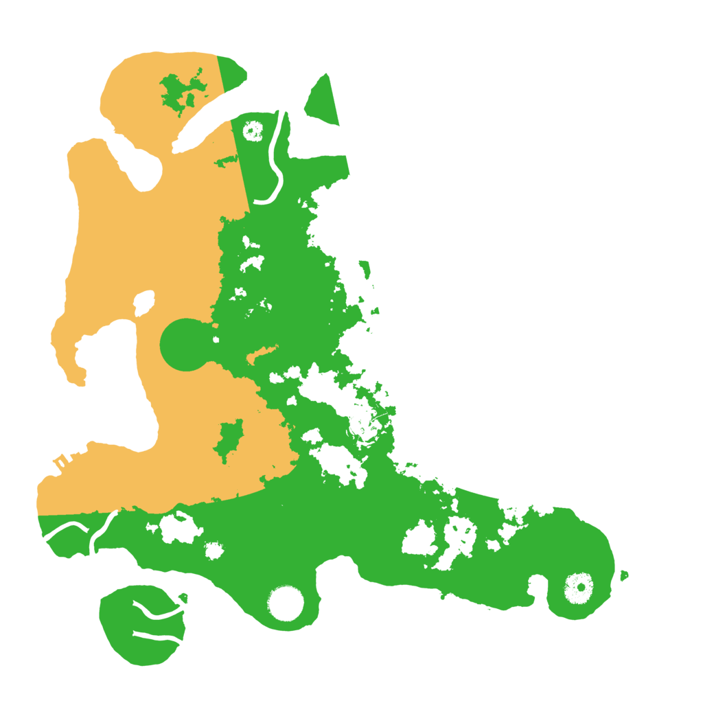 Biome Rust Map: Procedural Map, Size: 3500, Seed: 66958065