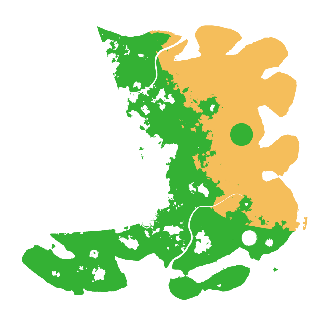 Biome Rust Map: Procedural Map, Size: 3700, Seed: 622907720