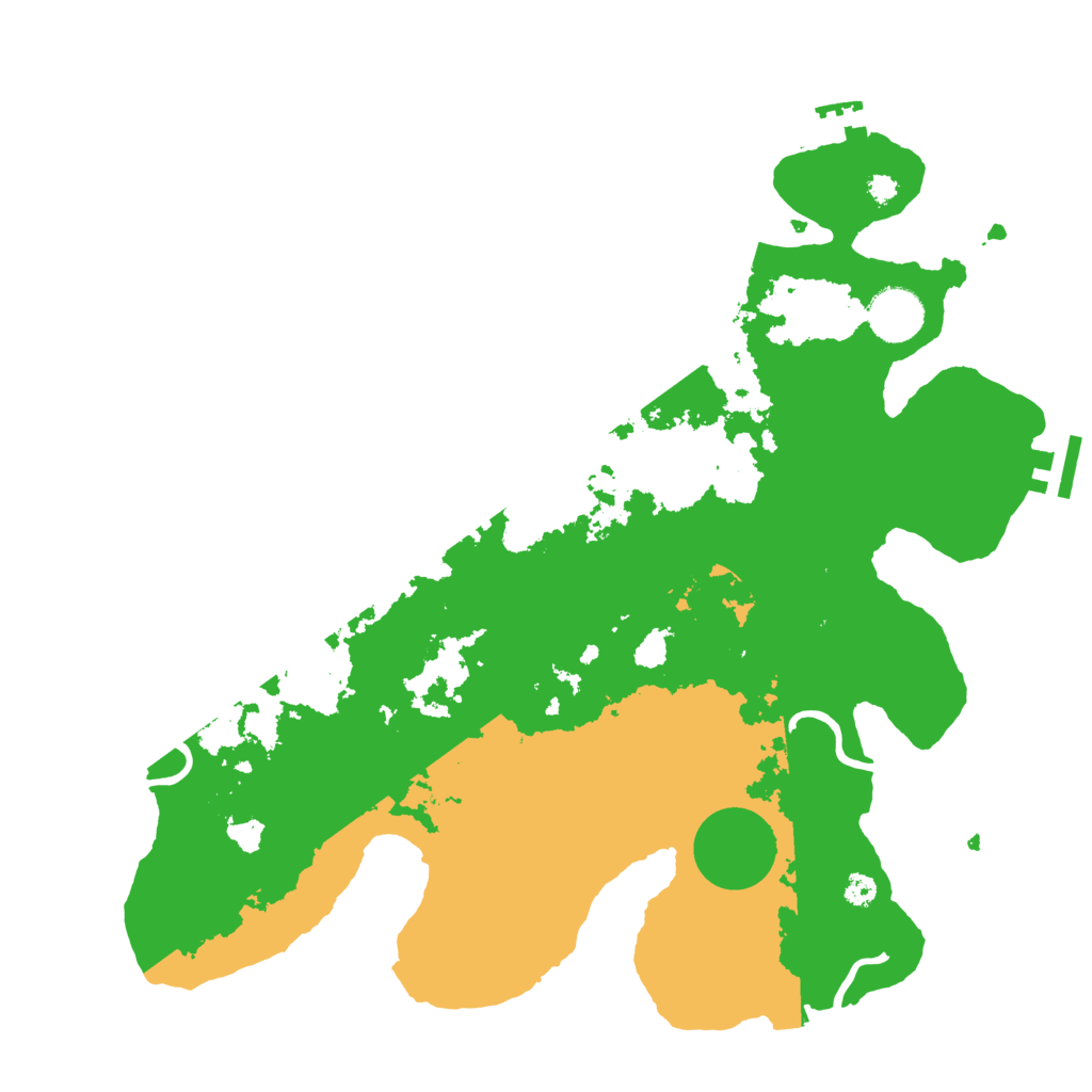 Biome Rust Map: Procedural Map, Size: 3500, Seed: 319245410