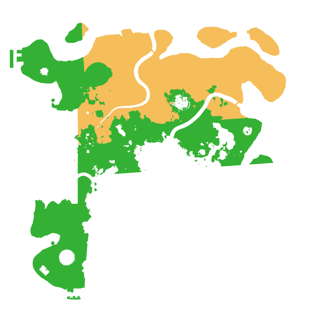 Biome Rust Map: Procedural Map, Size: 3500, Seed: 948200884