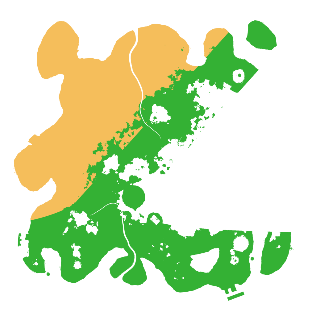 Biome Rust Map: Procedural Map, Size: 3700, Seed: 1593807585