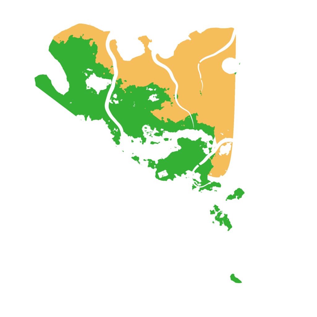 Biome Rust Map: Procedural Map, Size: 3700, Seed: 1292905321