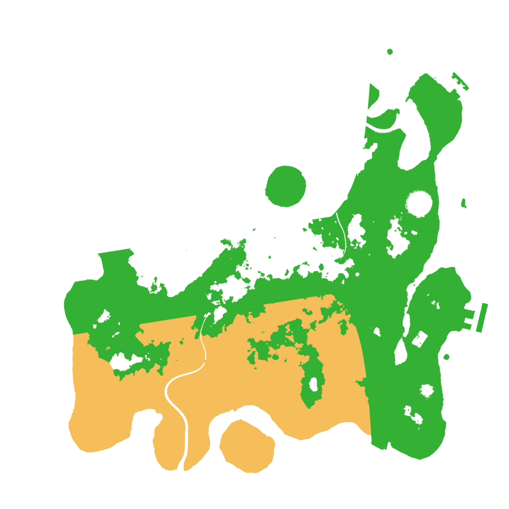 Biome Rust Map: Procedural Map, Size: 3500, Seed: 17213525