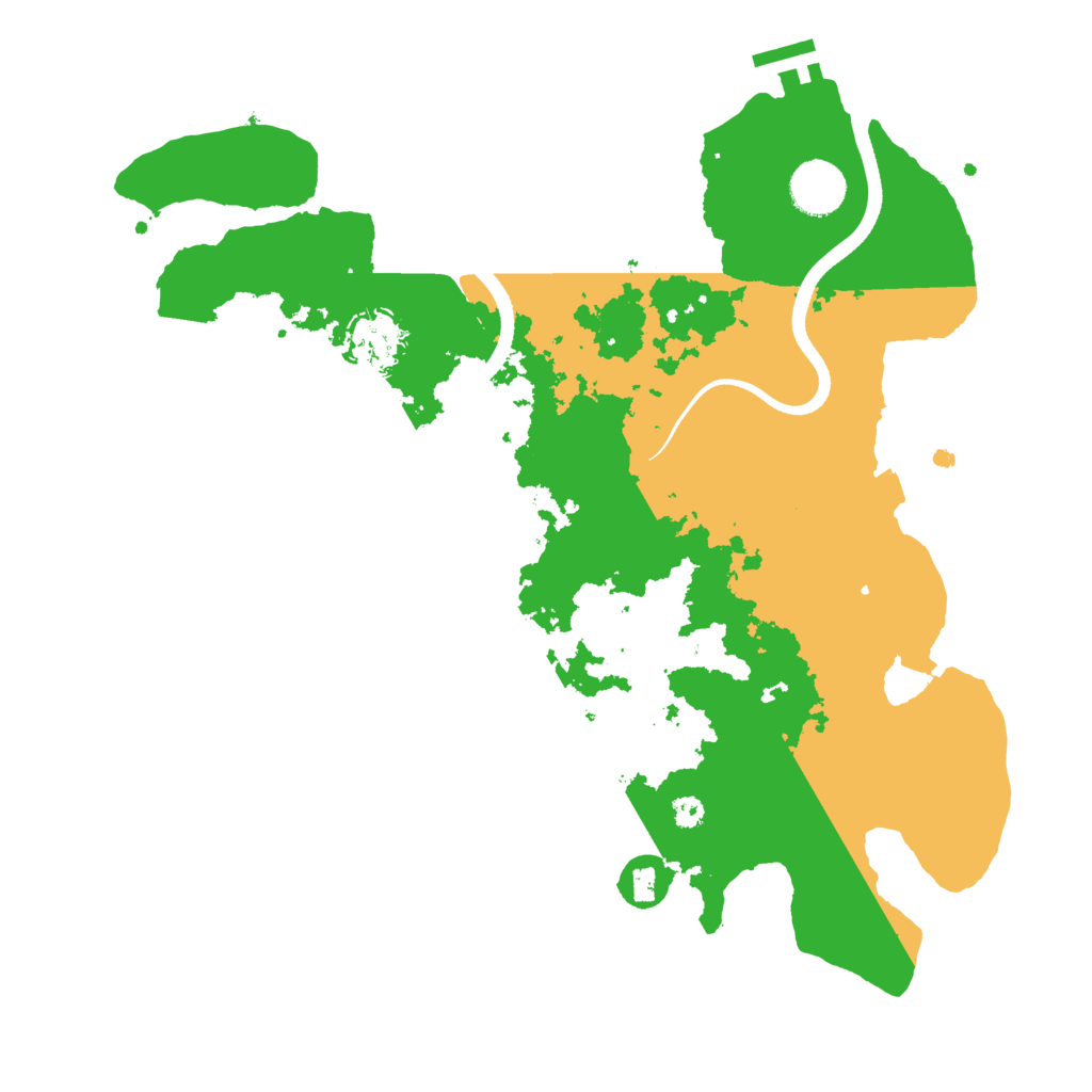 Biome Rust Map: Procedural Map, Size: 3500, Seed: 1570498744