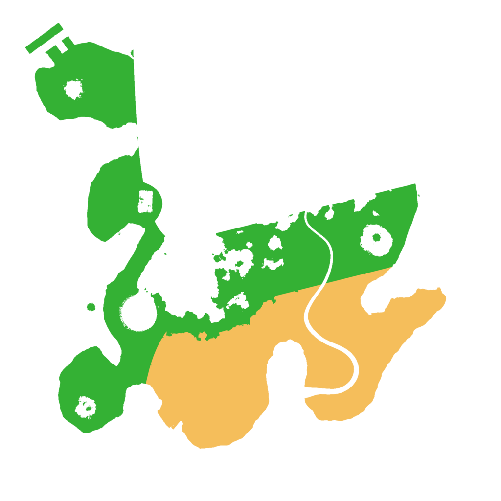 Biome Rust Map: Procedural Map, Size: 2425, Seed: 1