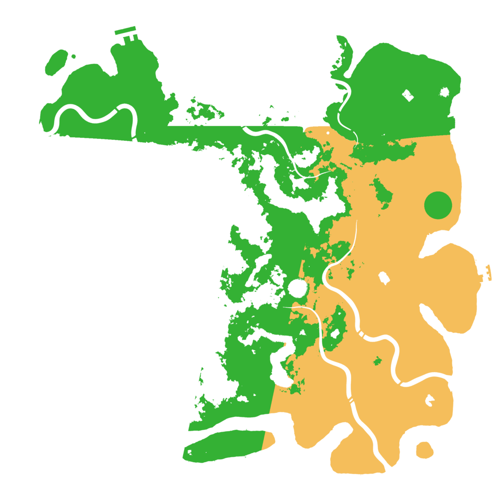 Biome Rust Map: Procedural Map, Size: 4800, Seed: 145500787