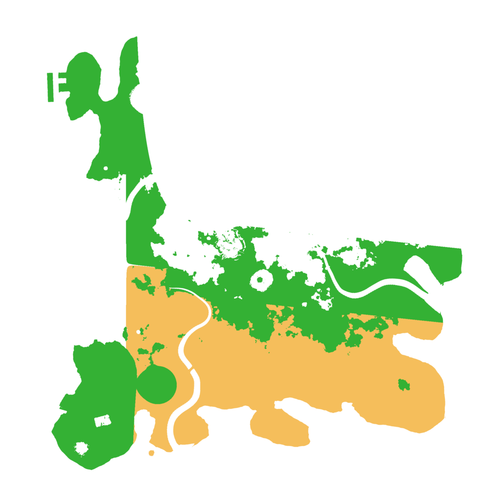 Biome Rust Map: Procedural Map, Size: 3500, Seed: 1579472598