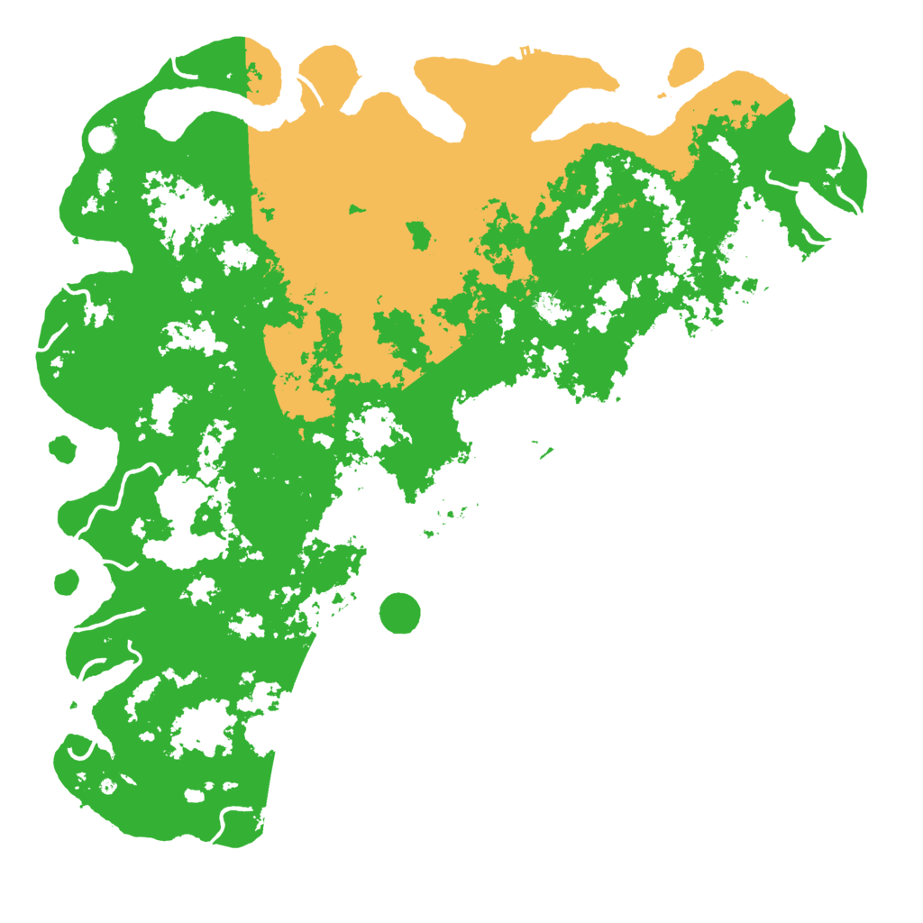 Biome Rust Map: Procedural Map, Size: 6000, Seed: 8098564