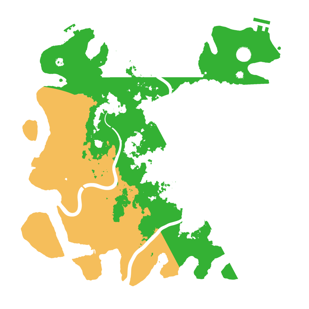 Biome Rust Map: Procedural Map, Size: 3700, Seed: 470617774