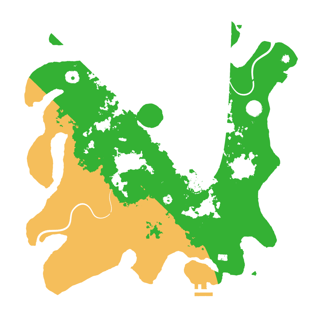 Biome Rust Map: Procedural Map, Size: 3500, Seed: 510647