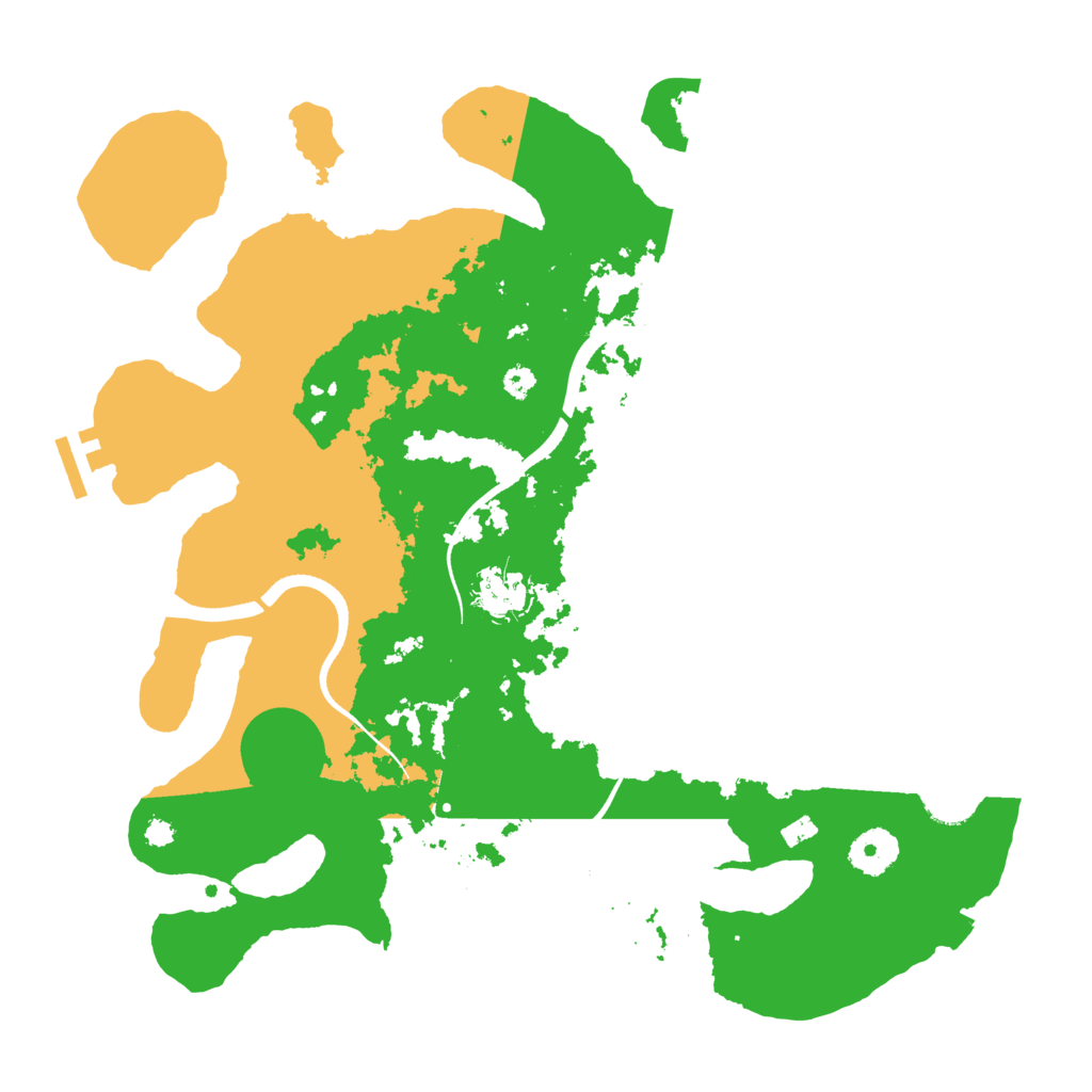 Biome Rust Map: Procedural Map, Size: 3500, Seed: 58945549