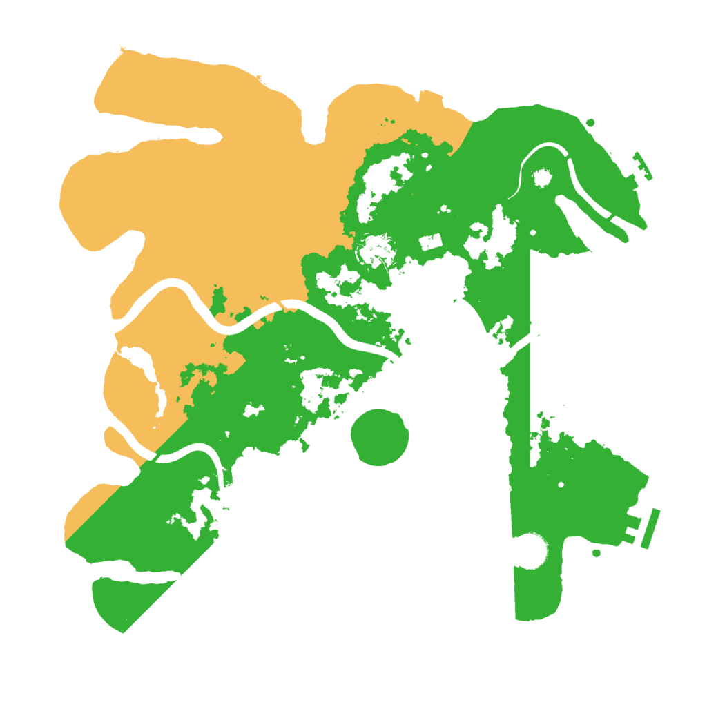 Biome Rust Map: Procedural Map, Size: 3500, Seed: 2130428