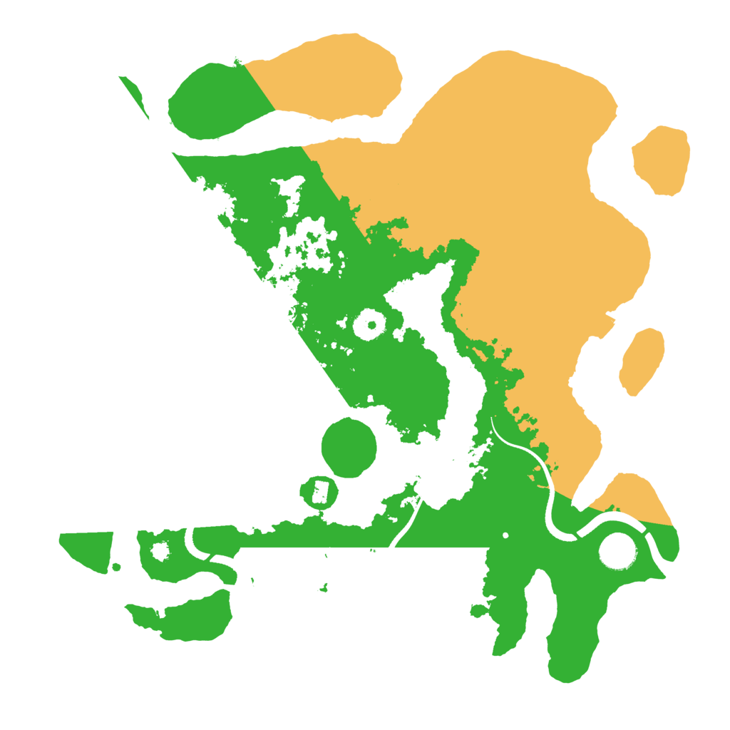 Biome Rust Map: Procedural Map, Size: 3500, Seed: 57172484
