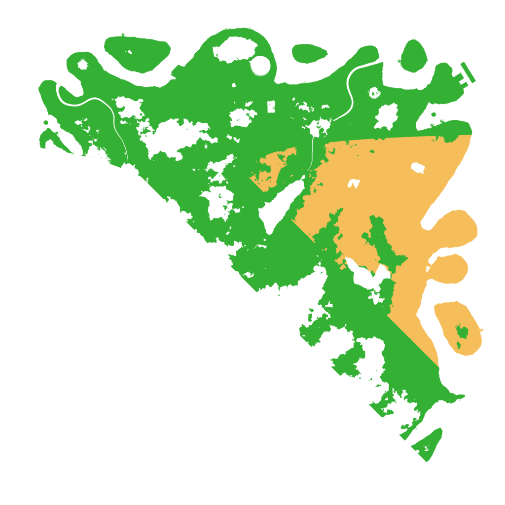 Biome Rust Map: Procedural Map, Size: 4500, Seed: 81419836