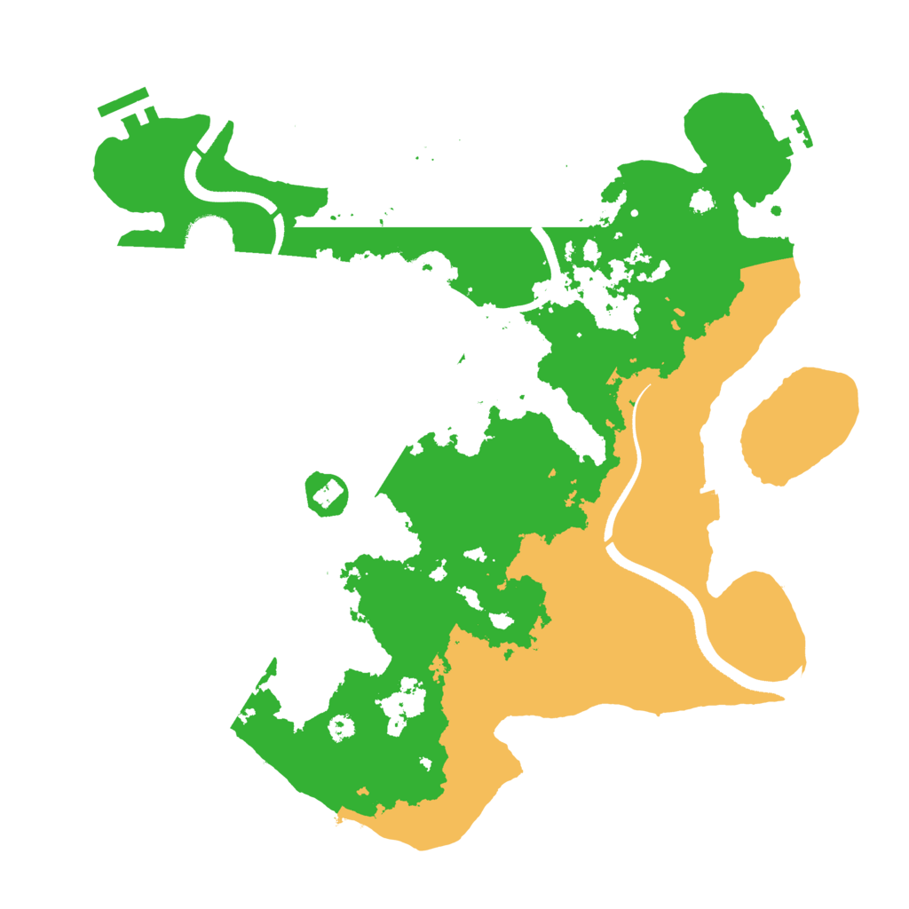 Biome Rust Map: Procedural Map, Size: 3500, Seed: 70838035