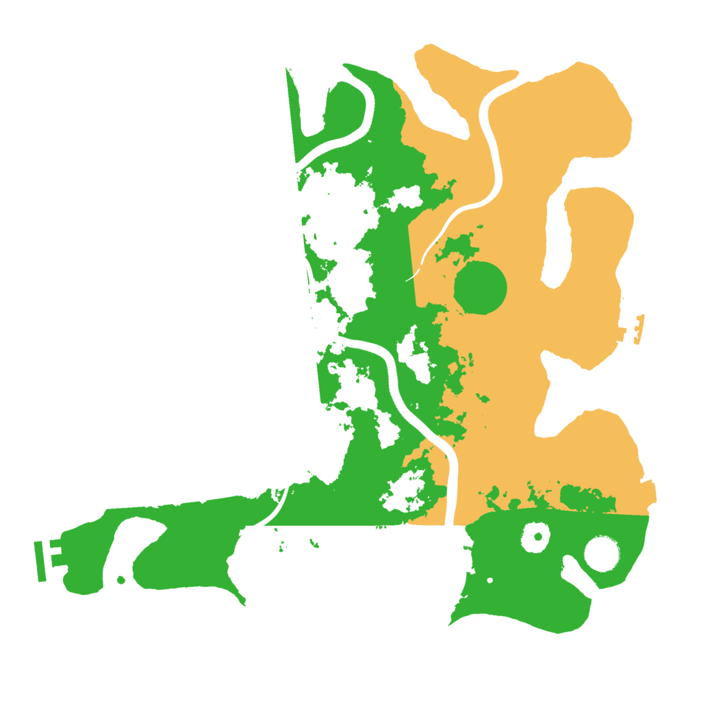 Biome Rust Map: Procedural Map, Size: 3500, Seed: 62647508