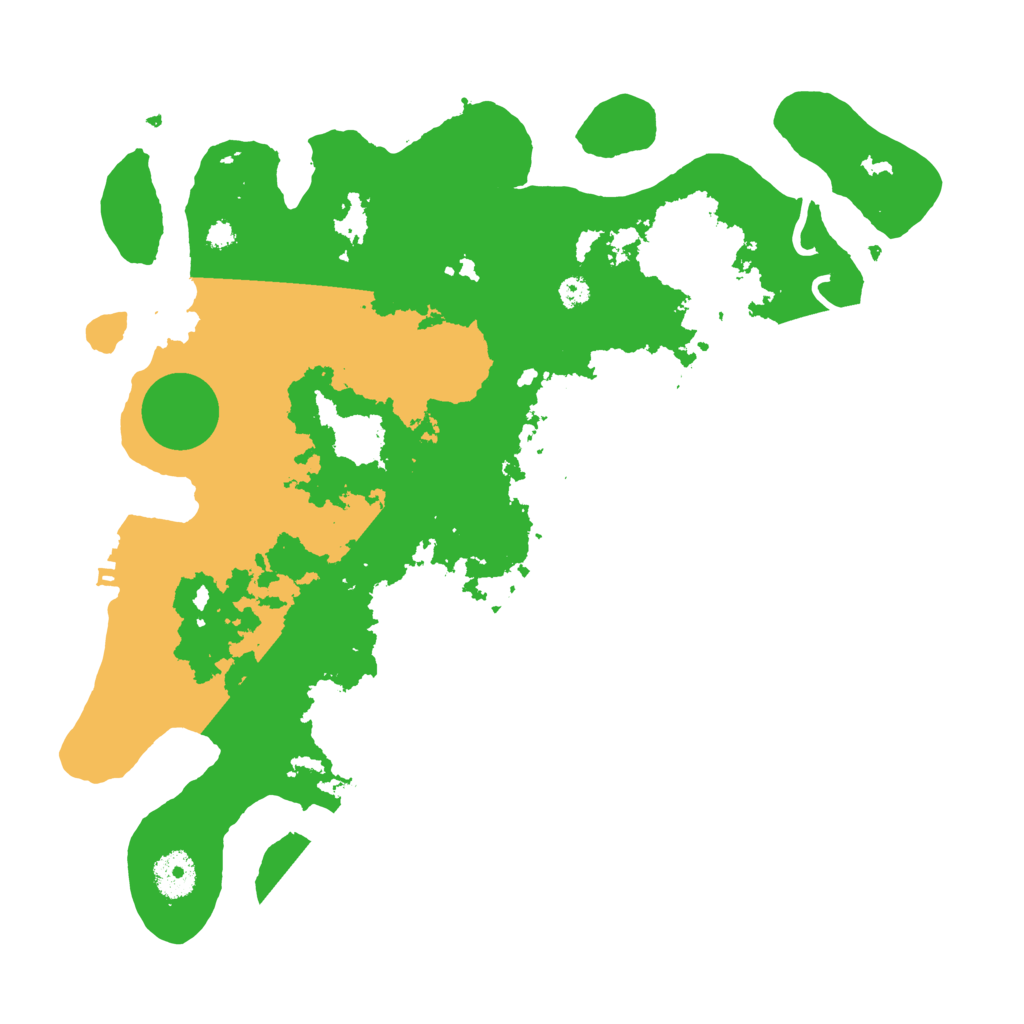 Biome Rust Map: Procedural Map, Size: 3500, Seed: 58896647